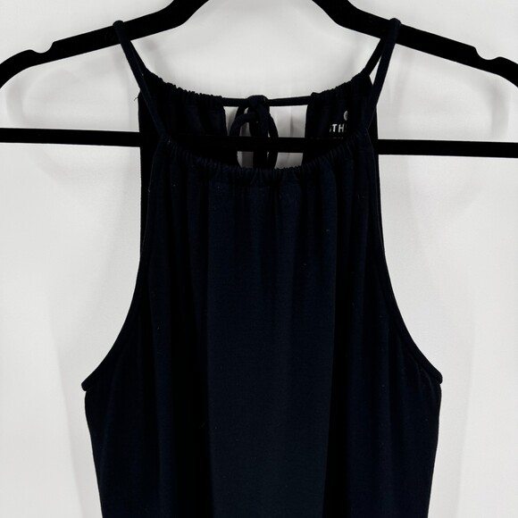 ATHLETA Black Malti Patio Halter Top High Low Maxi Dress Size M - Picture 3 of 11